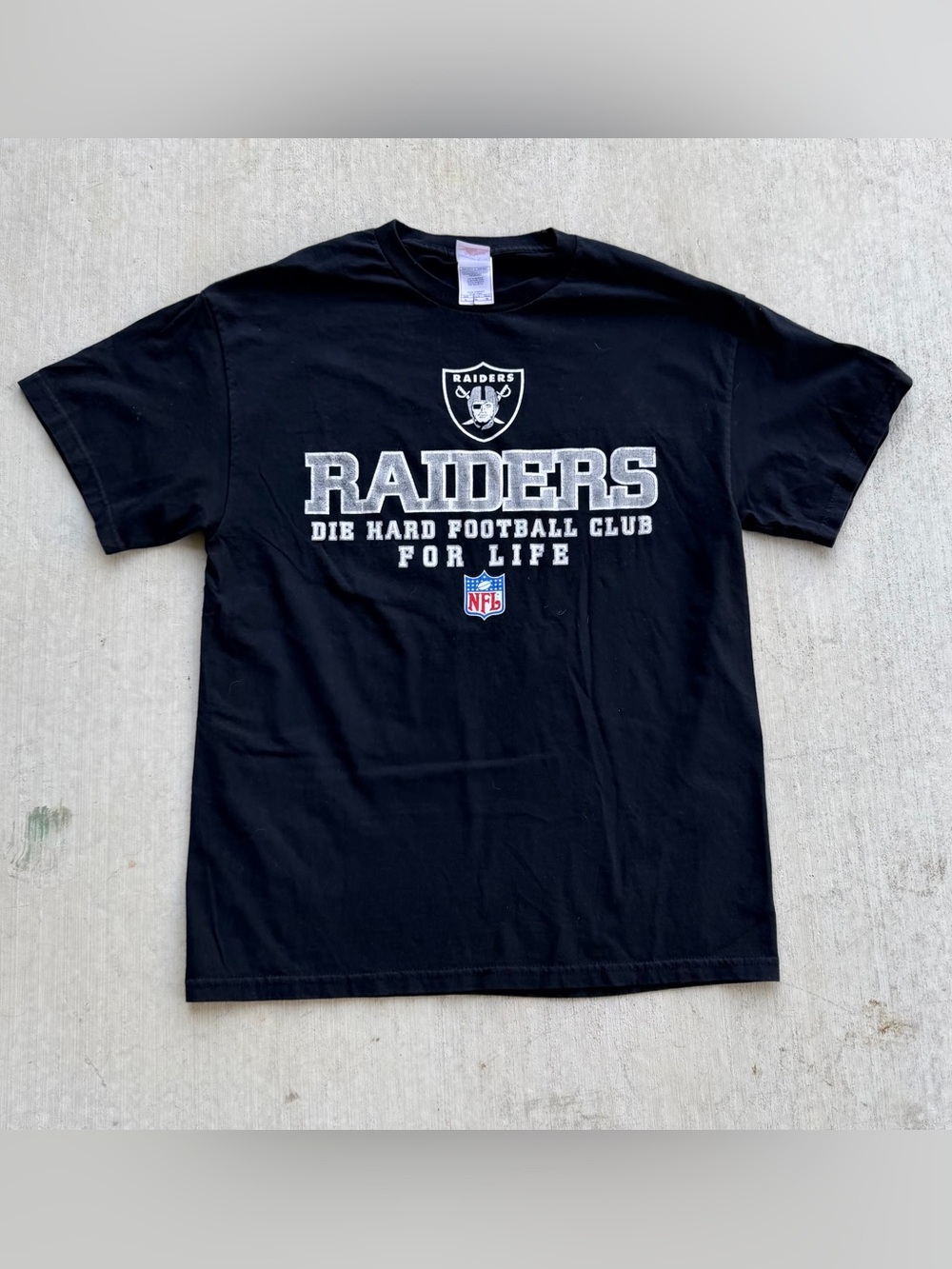 Vintage Y2K Raiders T Shirt NFL Schedule Size Large Tennesee River